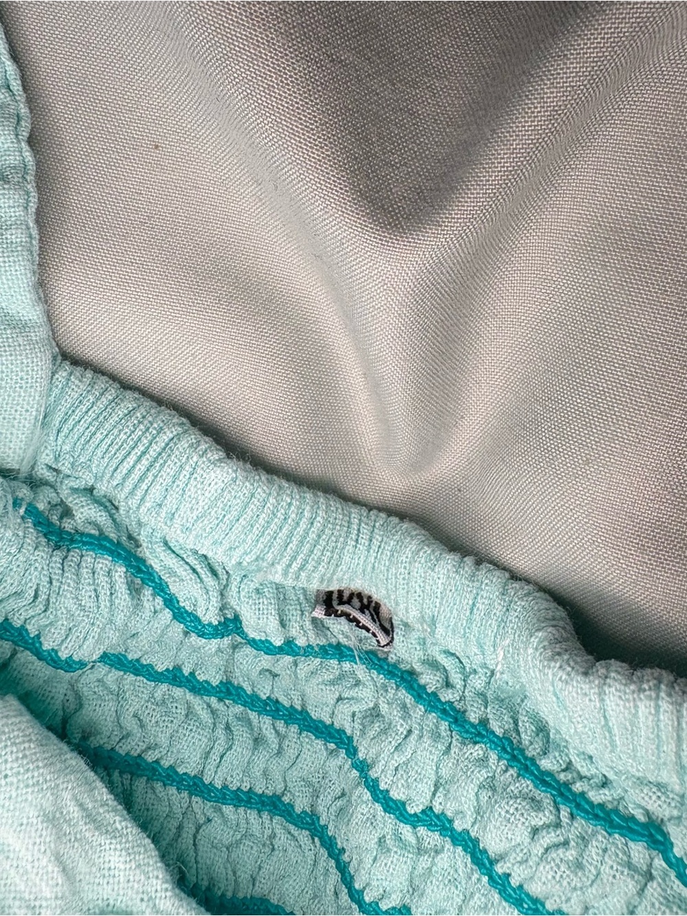 Turquoise Embroidered ButtonāFront Dress - Picture 9 of 9